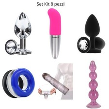 8pz mini vibratore plug anale